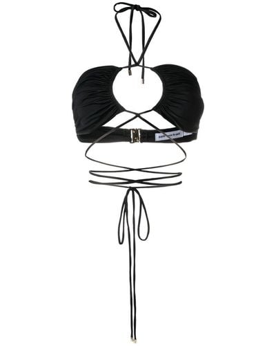 Self-Portrait Bikini con diseño cruzado - Negro
