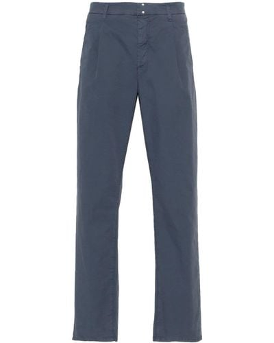 Incotex Mid-waist Tapered Trousers - Blue