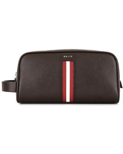 Bally Compact Pouch - Brown