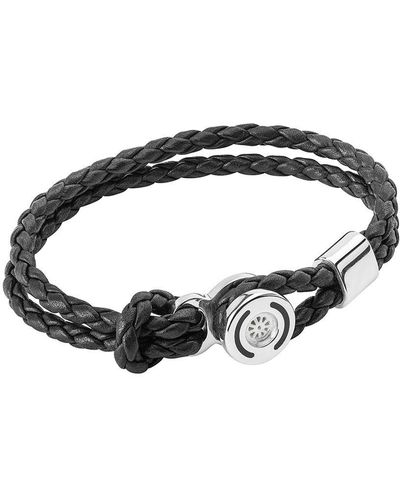 TANE MEXICO 1942 Braided Leather Bracelet - Black