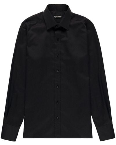 Tom Ford Long-sleeve Button-up Shirt - Black