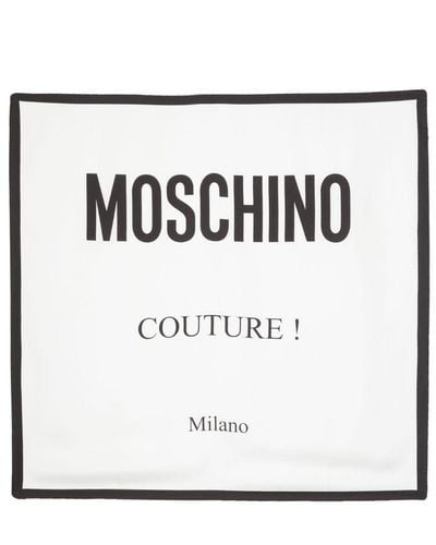 Moschino シルクスカーフ - ホワイト