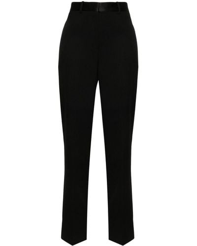 Victoria Beckham High-waist Straight-leg Trousers - Black