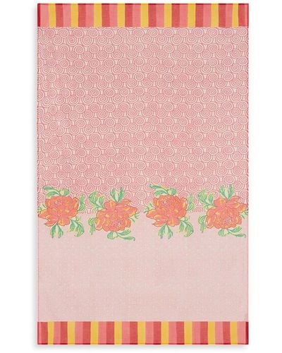 Lisa Corti Camelia Magenta Beach Towel - Pink