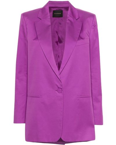 ANDAMANE Guia Cotton Blazer - Purple