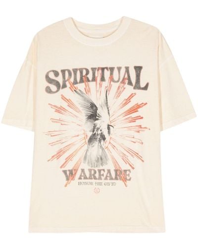 Honor The Gift Spiritual Conflict T-Shirt - Natur