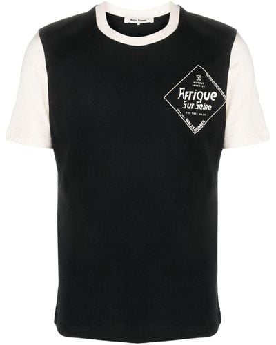 Wales Bonner Logo-print Short-sleeve T-shirt - Black