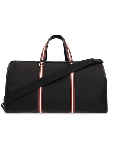 Bally Code Stripe-detail Travel Bag - Black