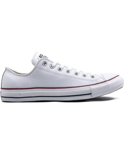 Converse Chuck Taylor All Star Ox "white Leather" Sneakers