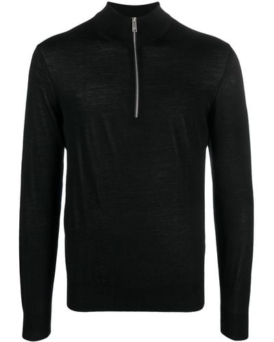 Zegna Pullover mit Reißverschluss - Schwarz
