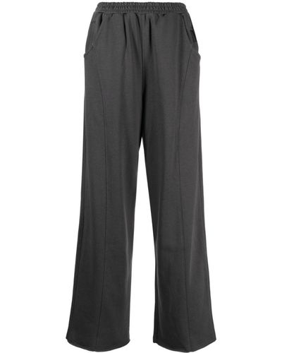 Izzue High-waist Straight-leg Pants - Gray