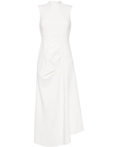 Acler Asymmetric Long-dress - White