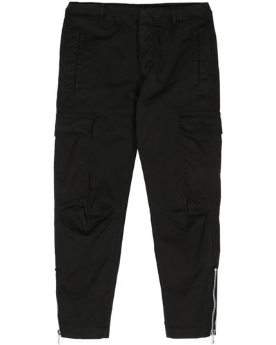 Dondup Eve Cropped Cargo Pants - Black