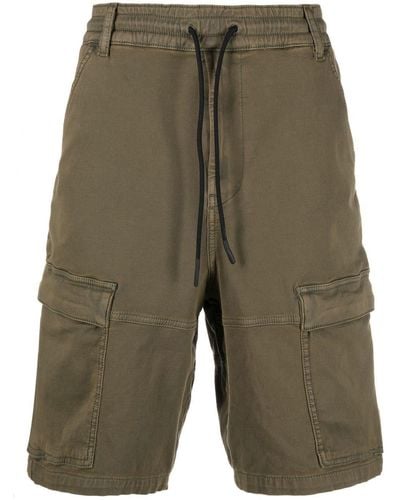 DIESEL Short cargo à taille mi-haute - Vert