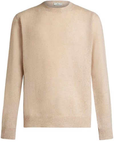 Etro Crew-neck Cashmere Sweater - Natural