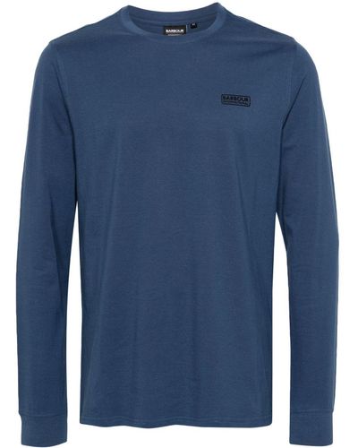 Barbour Exhaust Logo-stamp T-shirt - Blue