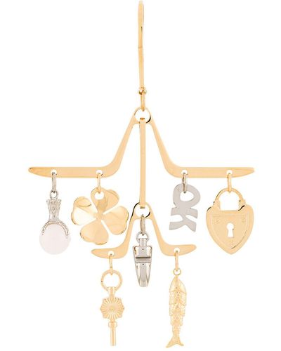 Lanvin Orecchini chandelier con ciondoli - Metallizzato