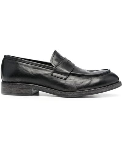 Moma 30mm Chunky Leather Loafers - Black