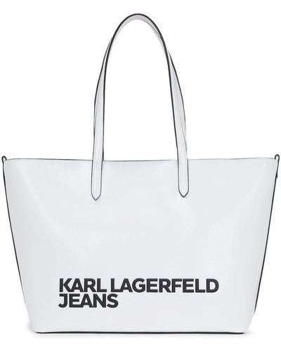 Karl Lagerfeld エッセンシャル ハンドバッグ - ホワイト
