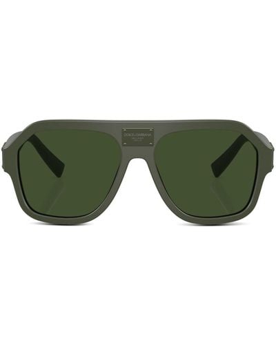 Dolce & Gabbana Pilot-frame Sunglasses - Green
