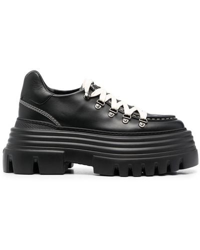 Bally Zapatos brogues Glody con plataforma - Negro