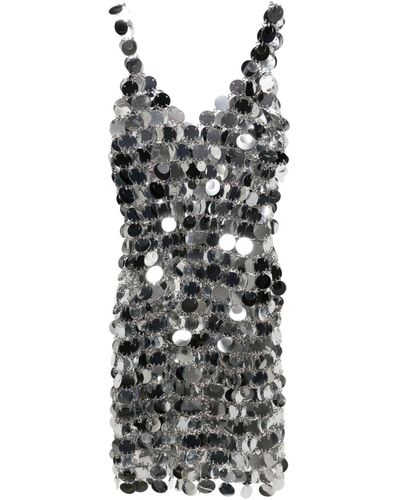 Rabanne Ring-embellished Sleeveless Minidress - Black
