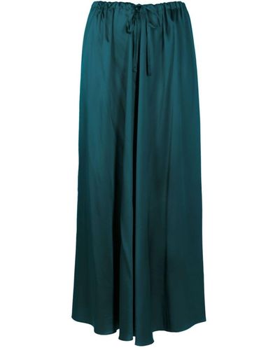 UMA | Raquel Davidowicz Drawstring-waist Silk Skirt - Green