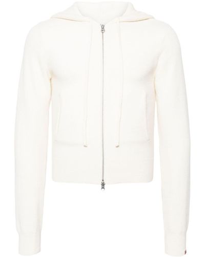 Extreme Cashmere Zip-up Cashmere-blend Hoodie - White