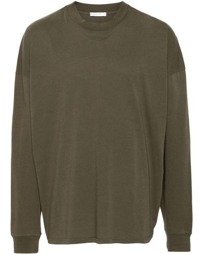 The Row Dolino Cotton Long-sleeve T-shirt - Green
