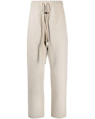 Fear Of God Broek Met Fleece Textuur - Naturel