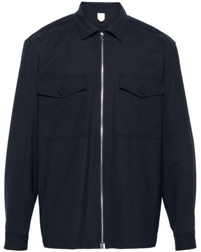 Altea Sven Zip-up Shirt Jacket - Blue