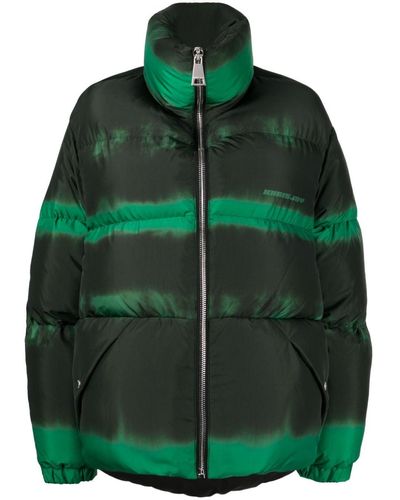 Khrisjoy Faded-effect Puffer Jacket - Green