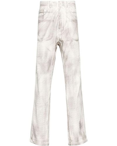 KANGHYUK Pantalones rectos con estampado abstracto - Neutro