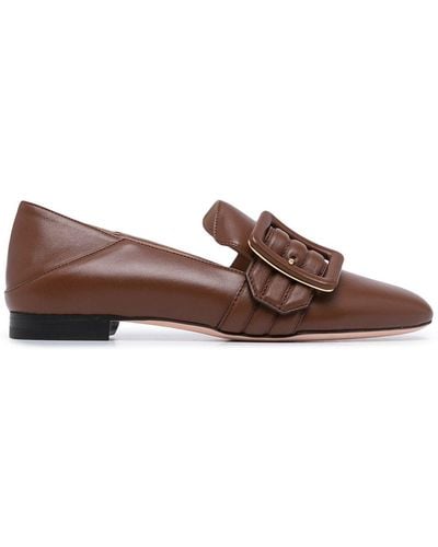 Bally Buckle-detail Loafers - Brown