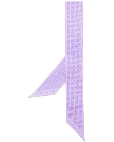 Givenchy Stropdas Met 4g-monogram - Paars