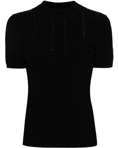 Diane von Furstenberg Omisa Knit Top - Black