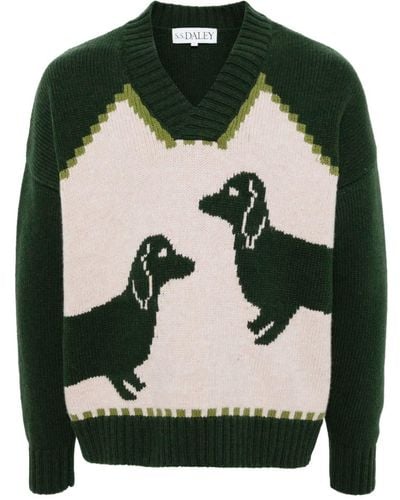 S.S.Daley Harold Wool Sweater - Black