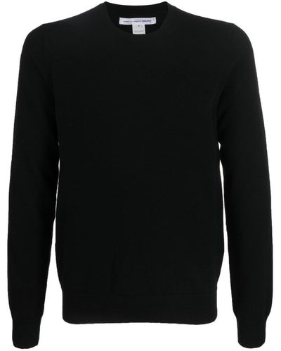 Comme des Garçons Sweater Met Ronde Hals - Zwart