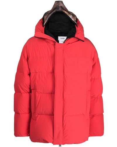 Doublet Padded Animal Motif-hoodie Jacket - Red