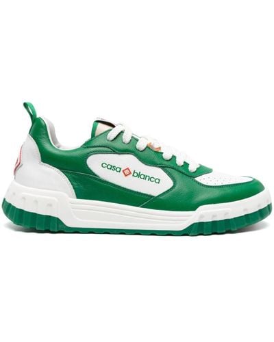 Casablancabrand Court Leren Sneakers - Groen