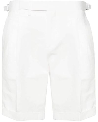 Briglia 1949 Amalfis Pleat-detail Bermuda Shorts - White