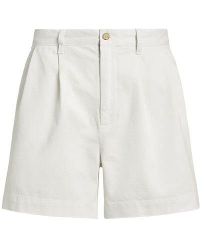 Polo Ralph Lauren Chino-Shorts mit Faltendetail - Weiß