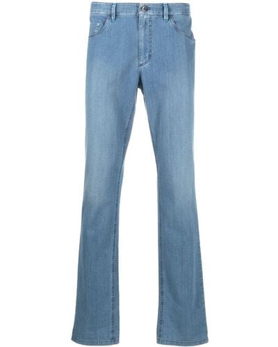 Zilli Jeans slim a vita media - Blu