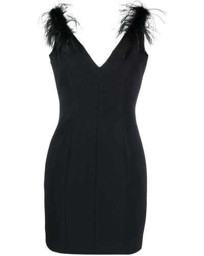 Pinko Dress With Feathers - Black