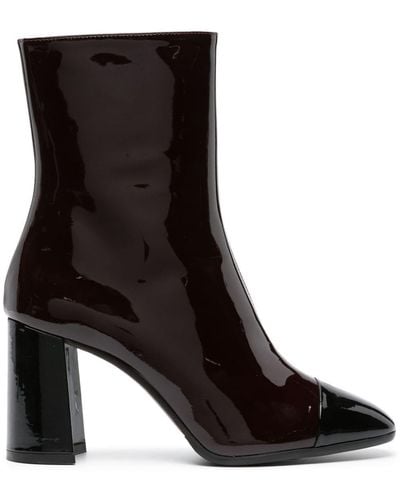 CAREL PARIS Donna 85mm Leather Ankle Boots - Black