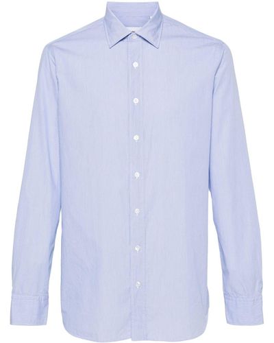 Lardini Eqdante Striped Shirt - Blue