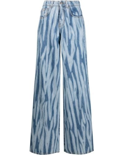 John Richmond High-waist flared jeans - Blu