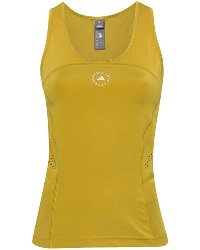 adidas By Stella McCartney Logo-print Tank Top - Yellow