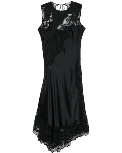 Ulla Johnson Kaia Floral-lace Asymmetric Dress - Black