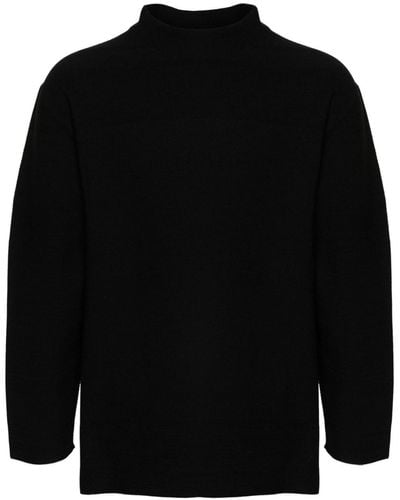 CFCL Piqué Mock Sweater - Black